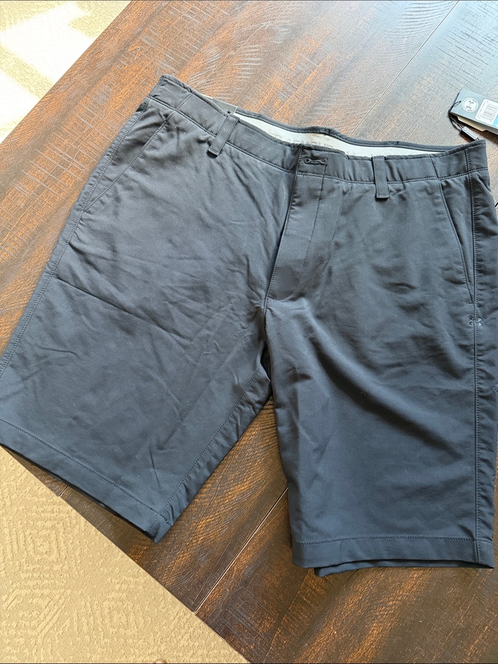 Under Armour Men's Black Flat Front Performance Shorts